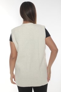 büyük beden bayan yelek